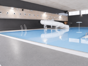 Piscina interior, construcción de piscinas públicas.