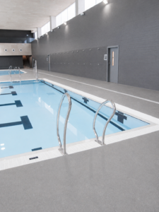 Piscina interior de competición Myrtha Pools en centro cívico.