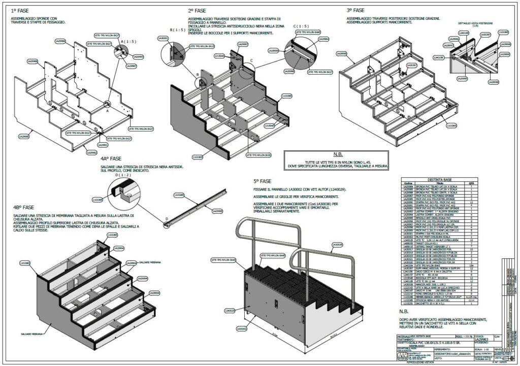 Detalles de estructura metálica y montaje de piscina Myrtha Pools para centro cívico.