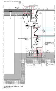 Detalle técnico piscina Myrtha Pools: sección clásica HG h 2000, club natació Barcelona