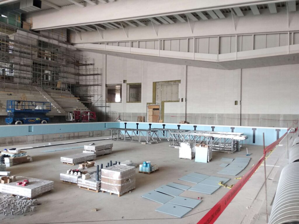 Tecnología RenovAction 1 Piscina de competición en construcción, renovación de piscinas públicas RenovAction