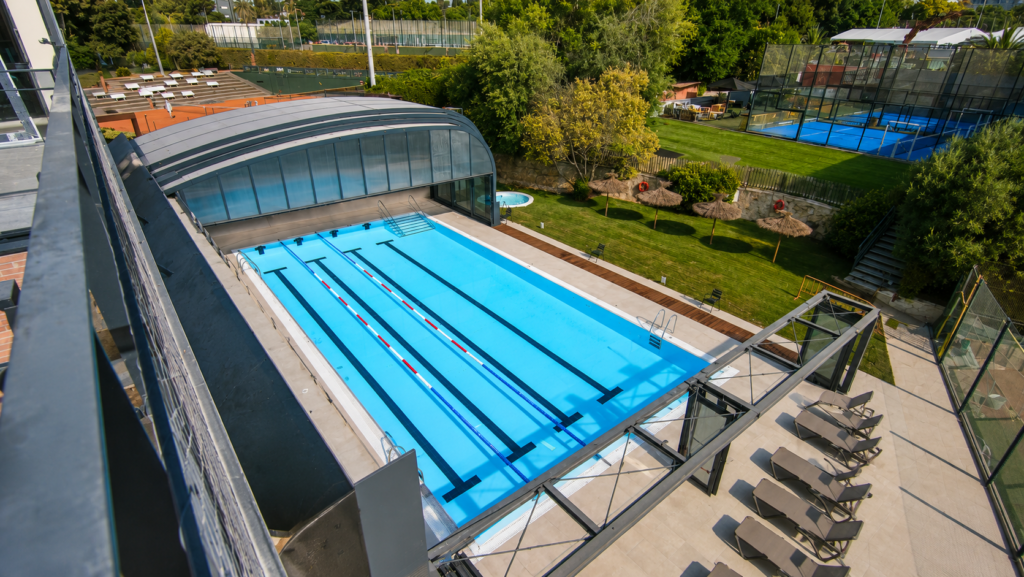 Club Esportiu Laietà 1 Vista aérea de la piscina deportiva del Laietà